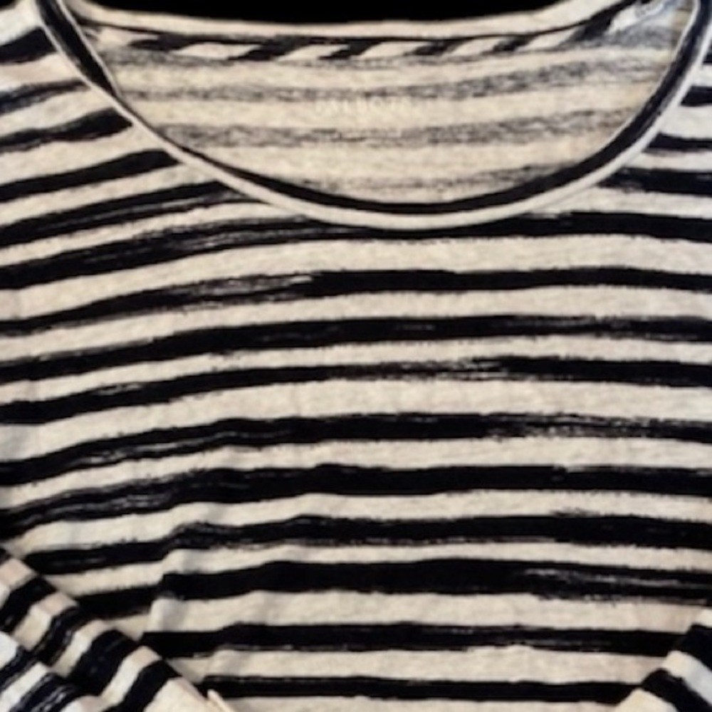 Talbots boat neck medium striped shirt - Picture 10 of 11